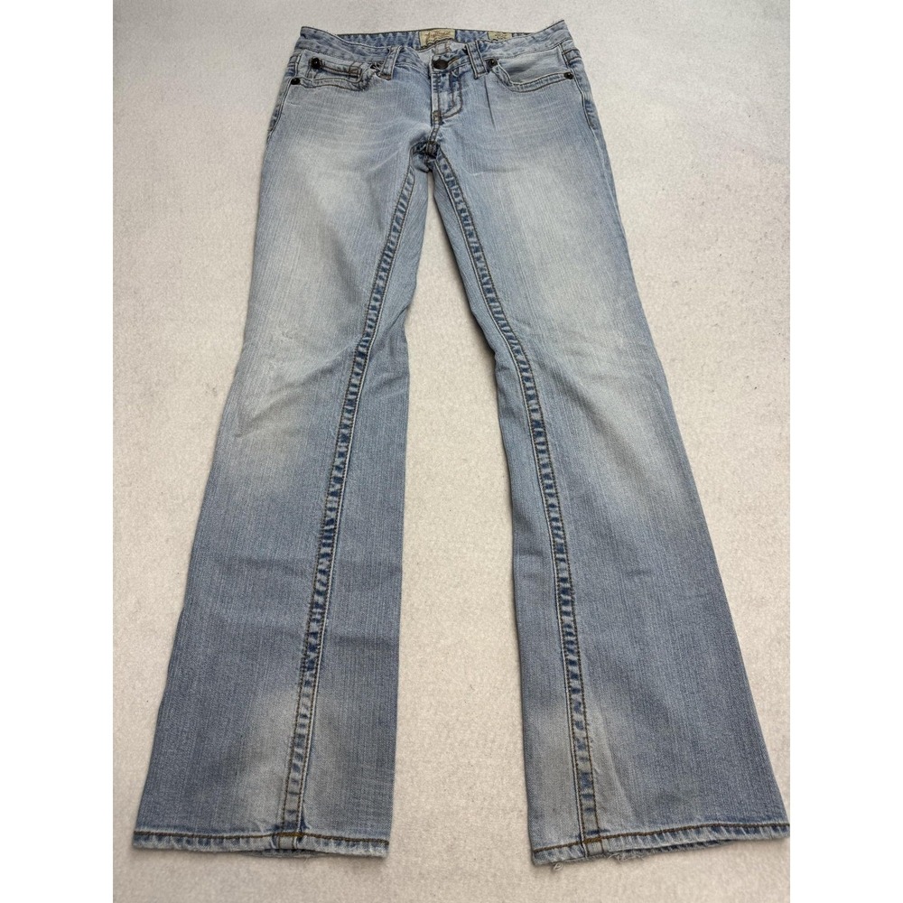 Jimmy'Z Jeans Womens 5/6R‎ Blue Light Wash Low Rise Bootcut Stretch Denim